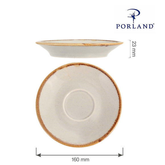 Askegrå tallerken, 160 mm, Min. kjøp: 6 - for Storkjøkken - XL - Storkjøkken