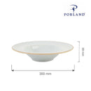 Askensfarget pastatallerken, 300 mm, Min. kjøp: 6 - for Storkjøkken - XL - Storkjøkken