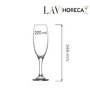 Aspen champagnefløyte 220 ml, LAV , Min. kjøp: 12 - for Storkjøkken - XL - Storkjøkken