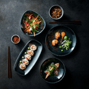 Astro Metallic Blå Rektangulær Tallerken, 300x150mm, Min. kjøp: 6 - for Storkjøkken - XL - Storkjøkken