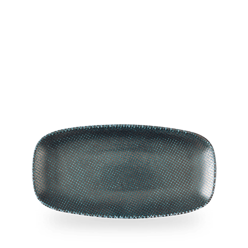 Astro Metallic Blå Rektangulær Tallerken, 300x150mm, Min. kjøp: 6 - for Storkjøkken - XL - Storkjøkken