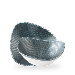 Astro Metallic Blå Trekantskål, 240 mm, Min. kjøp: 6 - for Storkjøkken - XL - Storkjøkken