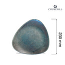 Astro metallisk blå trekantplate, 230 mm, Min. kjøp: 6 - for Storkjøkken - XL - Storkjøkken