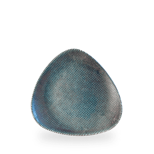 Astro metallisk blå trekantplate, 230 mm, Min. kjøp: 6 - for Storkjøkken - XL - Storkjøkken