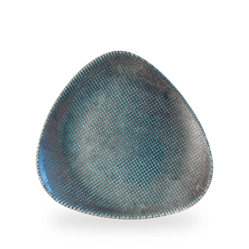 Astro metallisk blå trekantplate, 270 mm, Min. kjøp: 6 - for Storkjøkken - XL - Storkjøkken