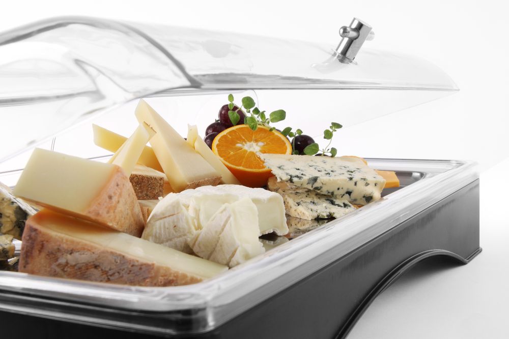 Avkjølt brett med deksel og kjøleelement - Gastronorm 1/1, sett, 555x357x (H) 175mm - for Storkjøkken - XL - Storkjøkken