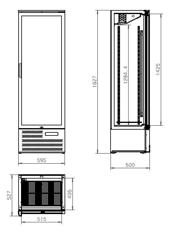 Backbar cooler high mvc - 458 - for Storkjøkken - XL - Storkjøkken