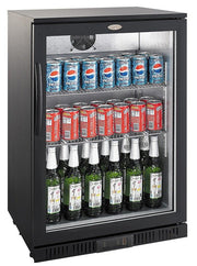 Backbar cooler sort 1 dør - for Storkjøkken - XL - Storkjøkken