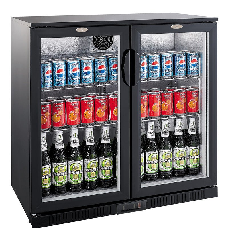 Backbar cooler sort 2 dører - for Storkjøkken - XL - Storkjøkken