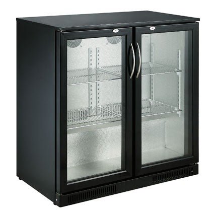 Backbar cooler sort 2 dører - for Storkjøkken - XL - Storkjøkken