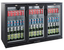 Backbar cooler sort 3 dører - for Storkjøkken - XL - Storkjøkken