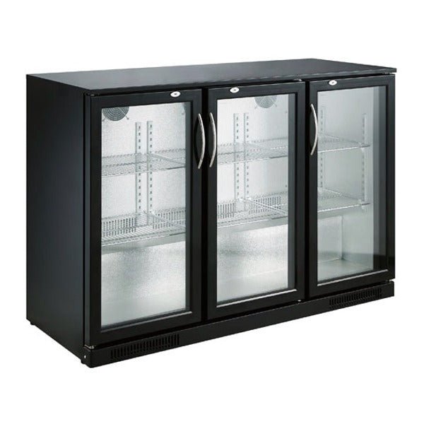 Backbar cooler sort 3 dører - for Storkjøkken - XL - Storkjøkken