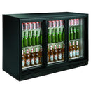 Backbar cooler sort 3 skydedører - for Storkjøkken - XL - Storkjøkken