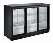 Backbar cooler sort 3 skydedører - for Storkjøkken - XL - Storkjøkken