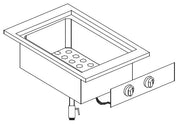 Bain - marie enhet - for Storkjøkken - XL - Storkjøkken