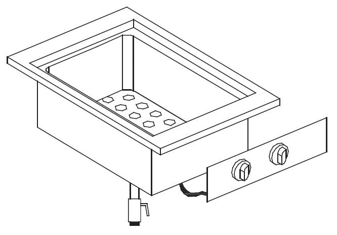 Bain - marie enhet - for Storkjøkken - XL - Storkjøkken