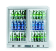 Bak barkjøleskap med 2 skyvedører, 150L, 220 - 240V/160W, 900x520x(H)840mm - for Storkjøkken - XL - Storkjøkken