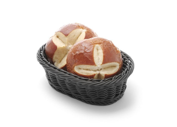 Bakeri Kurv Oval, svart, 250x190x (H) 65mm - for Storkjøkken - XL - Storkjøkken