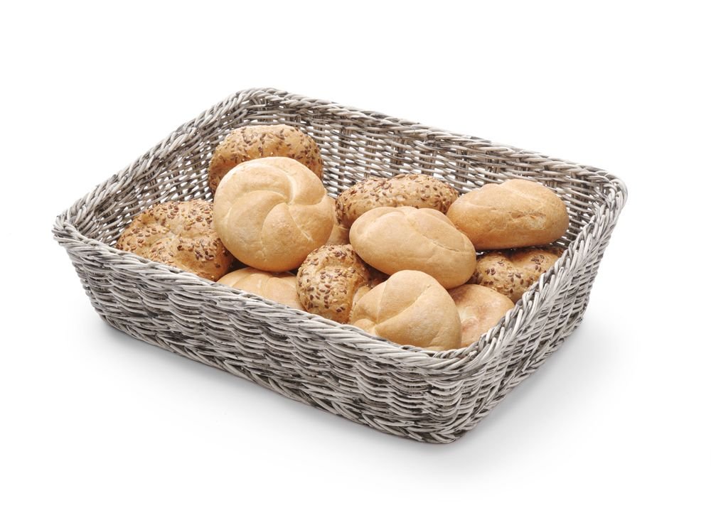 Bakeri Kurv vinklet, svart, 400x300x (h) 120mm - for Storkjøkken - XL - Storkjøkken