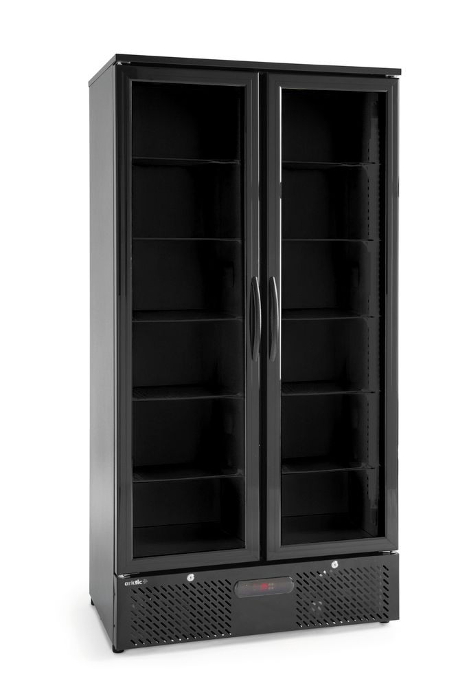 Bakre kjøleskap dobbeldør, 384L, 220 - 240V/365W, 900x530x(H)1820mm - for Storkjøkken - XL - Storkjøkken