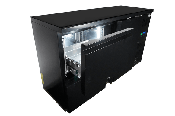 Barcooler sort 1 dør og 2 skuffer - for Storkjøkken - XL - Storkjøkken