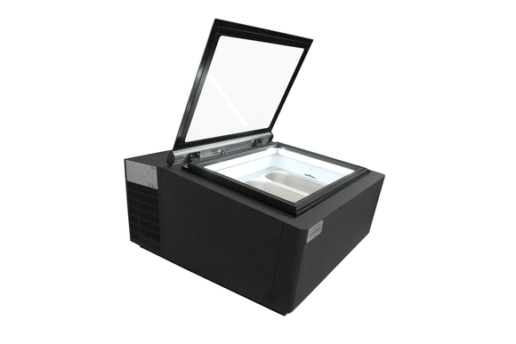 Benkeplate modell isskjerm sort åpner på kundeside - for Storkjøkken - XL - Storkjøkken