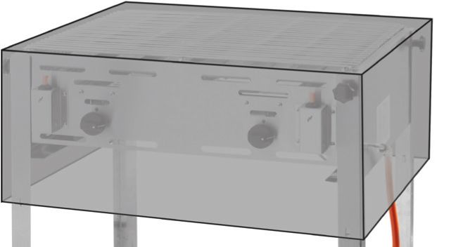 Beskyttelsesdekke til Grill - Master Maxi HE154717 og HE 154878, 720x560x (H) 360mm - for Storkjøkken - XL - Storkjøkken