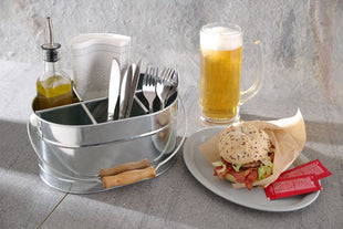 Bestikk og krydder holder for bord, 245x180x (H) 130mm - for Storkjøkken - XL - Storkjøkken