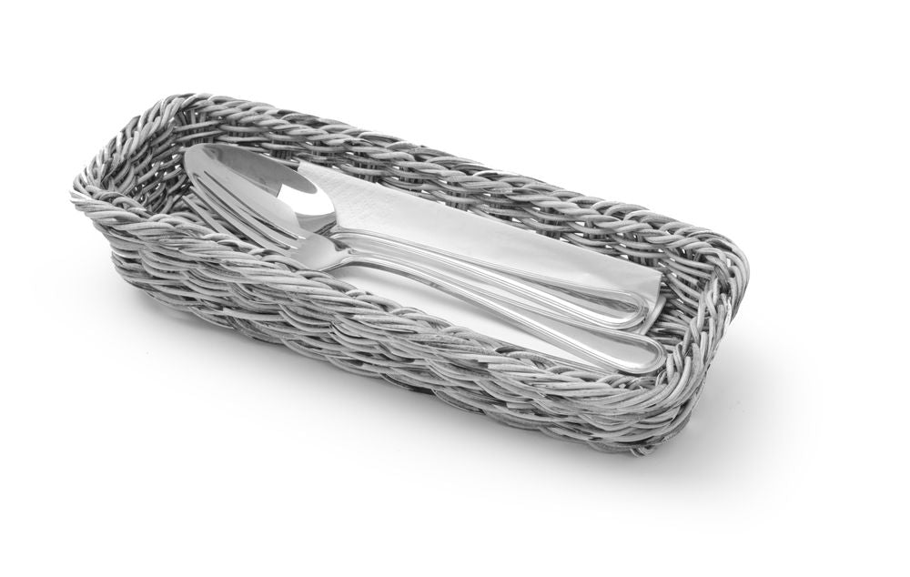 Bestikkkurv, svart, 270x100x (H) 45mm - for Storkjøkken - XL - Storkjøkken