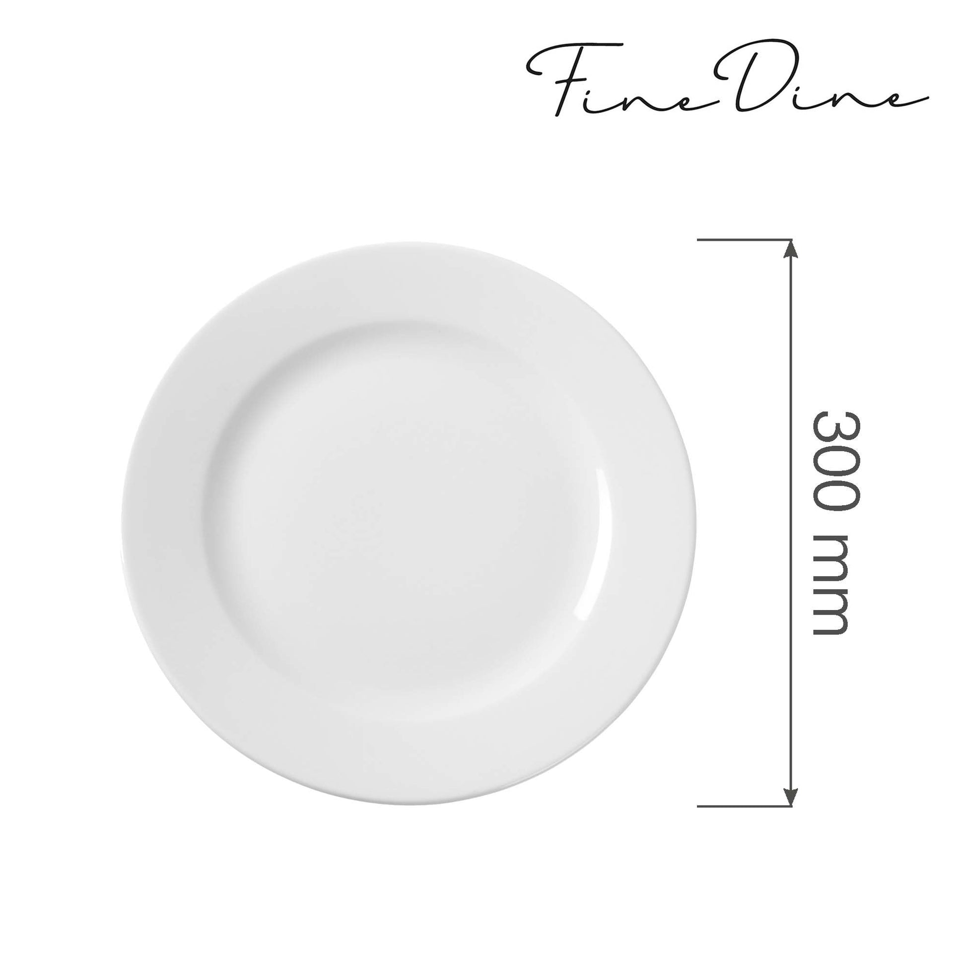 Bianco flat plate, 300 mm, Min. kjøp: 6 - for Storkjøkken - XL - Storkjøkken