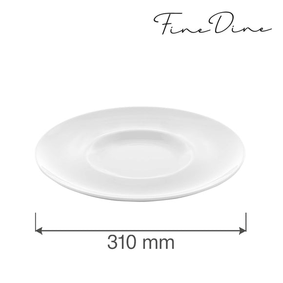 Bianco flat plate med bred kant, 310 mm, Min. kjøp: 6 - for Storkjøkken - XL - Storkjøkken