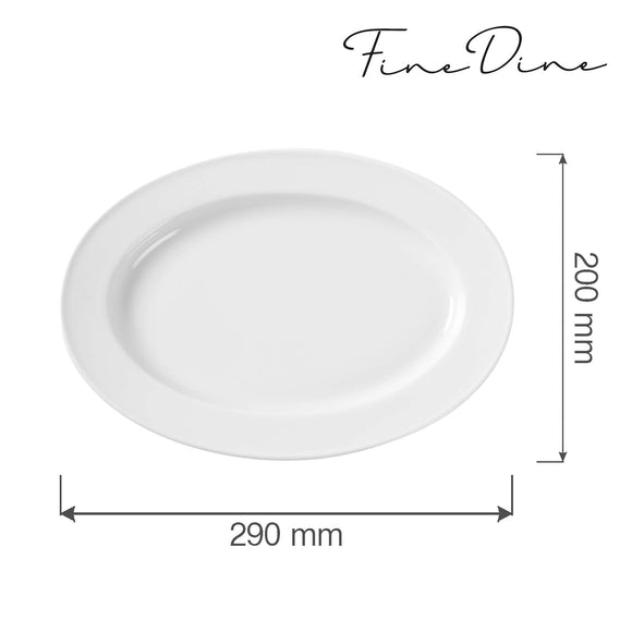 Bianco ovalt fat, 290x200mm, Min. kjøp: 6 - for Storkjøkken - XL - Storkjøkken