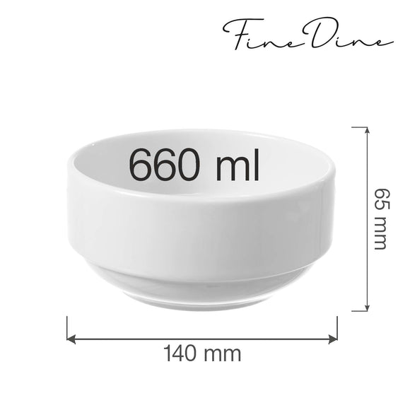 Bianco stabelbar bolle, 140 mm, Min. kjøp: 6 - for Storkjøkken - XL - Storkjøkken