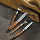 Biffkniv 260 mm, sett med 6 i gaveeske, rosintre - for Storkjøkken - XL - Storkjøkken