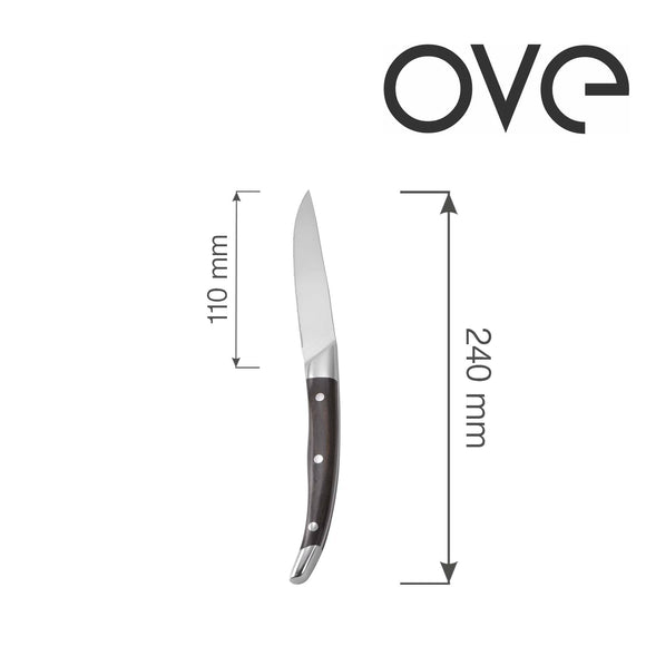 Biffkniv, sett med 6 i gaveeske, OVE, 240 mm - for Storkjøkken - XL - Storkjøkken