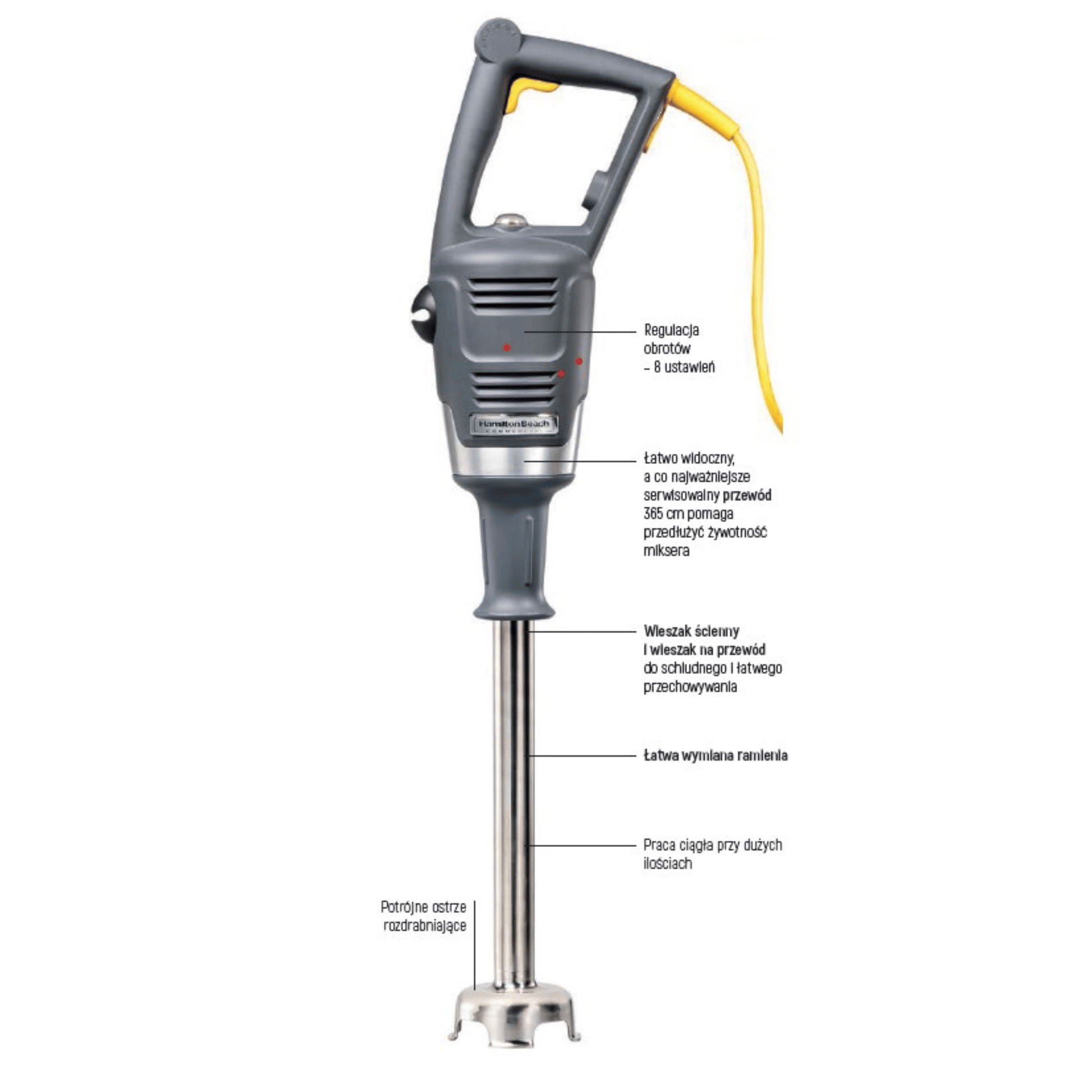BigRig Immersion Blender, 780x216mm - for Storkjøkken - XL - Storkjøkken