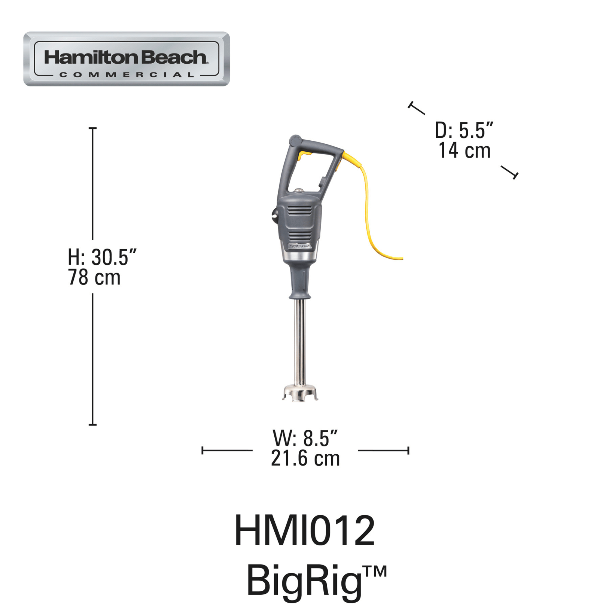 BigRig Immersion Blender, 880x216mm - for Storkjøkken - XL - Storkjøkken