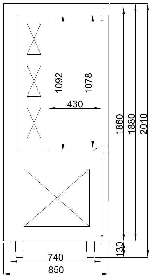Blastchiller 15x 1/1gn. - for Storkjøkken - XL - Storkjøkken