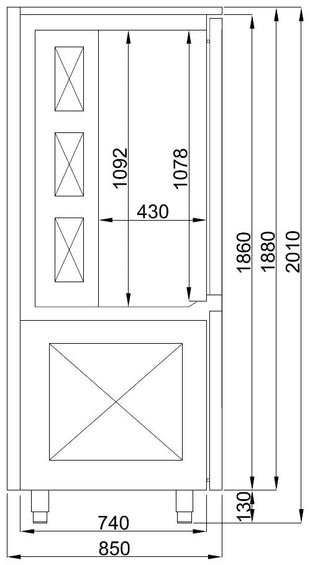 Blastchiller 15x 1/1gn. - for Storkjøkken - XL - Storkjøkken