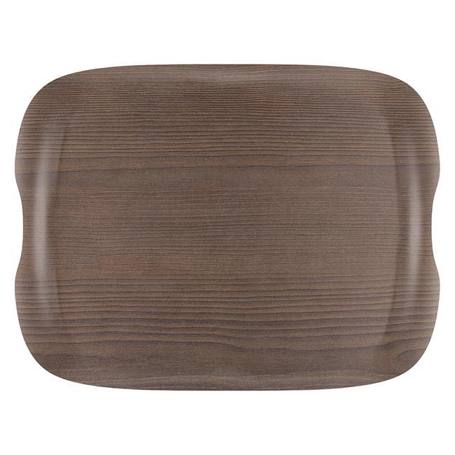 Bølget trelignende brett, 430x330mm - for Storkjøkken - XL - Storkjøkken
