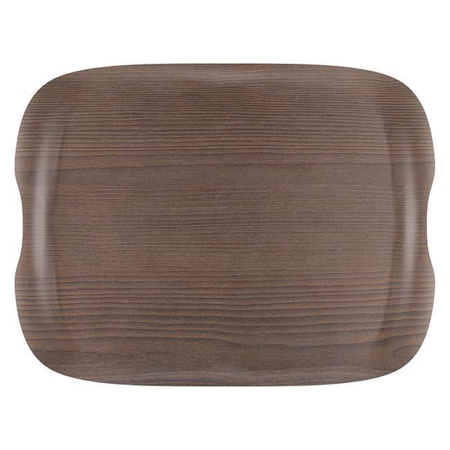 Bølget trelignende brett, 430x330mm - for Storkjøkken - XL - Storkjøkken