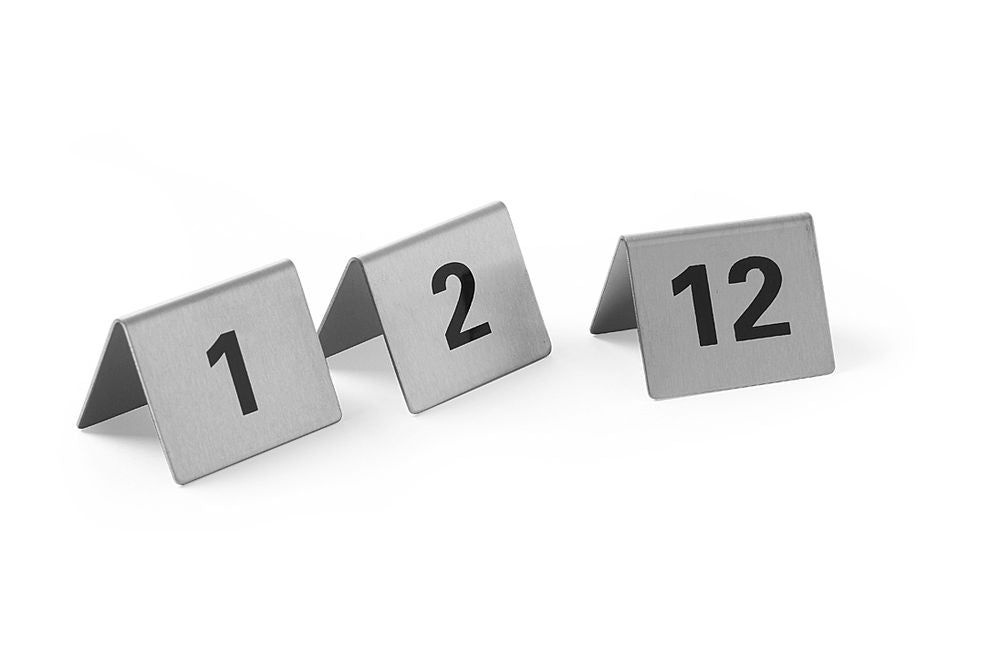 Bord nummer, tall 13 - 24, 50x35x (h) 40mm - for Storkjøkken - XL - Storkjøkken