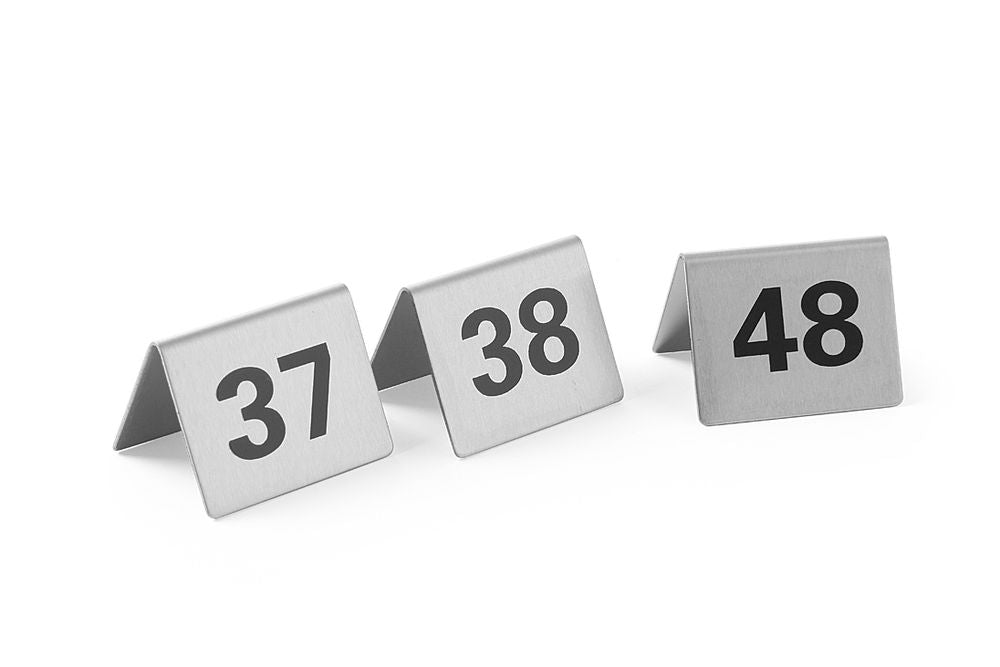 Bord nummer, tall 61 - 72, 50x35x (H) 40mm - for Storkjøkken - XL - Storkjøkken