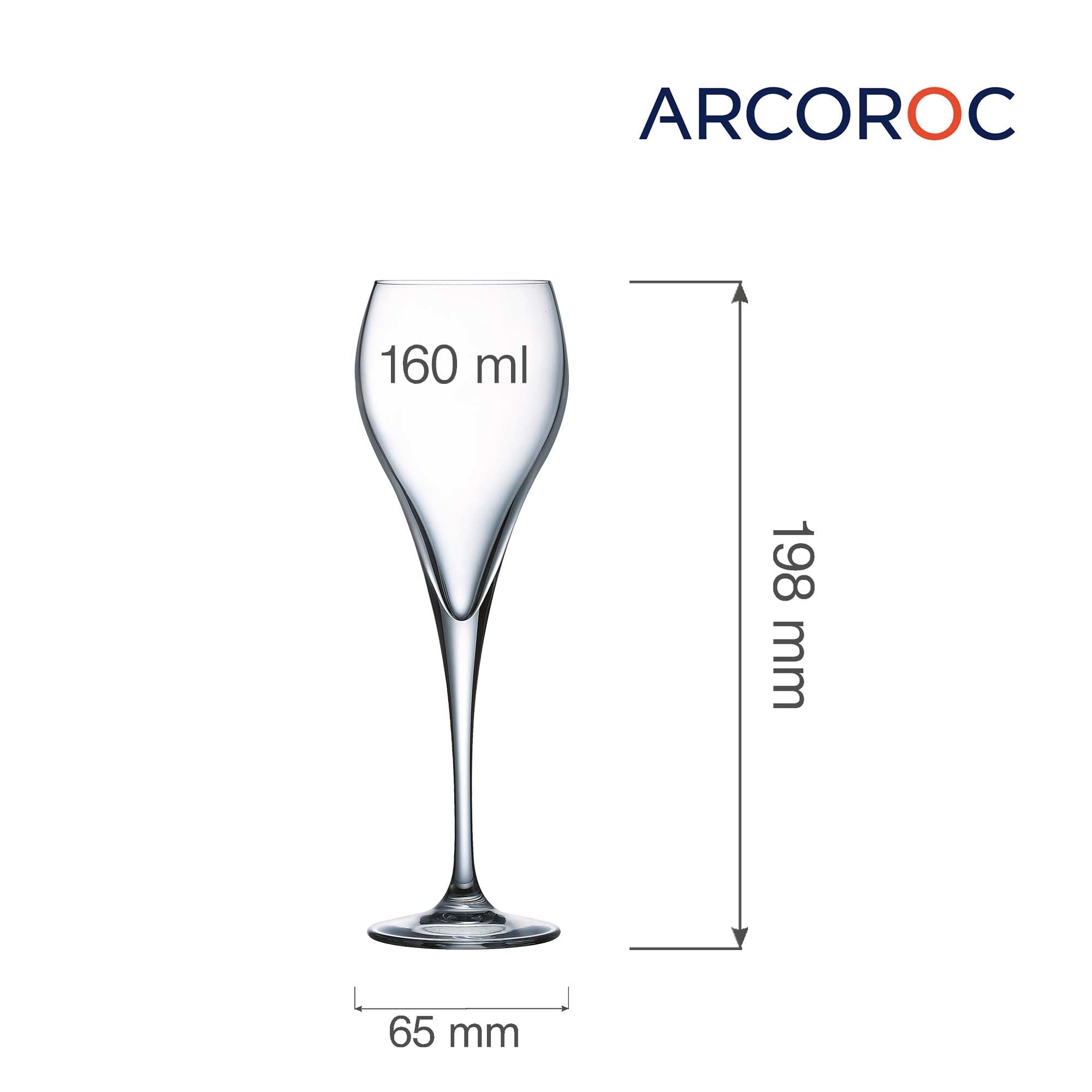 Brio fløyte champagneglass, 160 ml, Min. kjøp: 6 - for Storkjøkken - XL - Storkjøkken