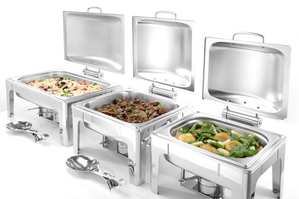 Chafing buffet varmer GN 1/2 satengfinish, 4L, 365x370X (H) 280mm - for Storkjøkken - XL - Storkjøkken