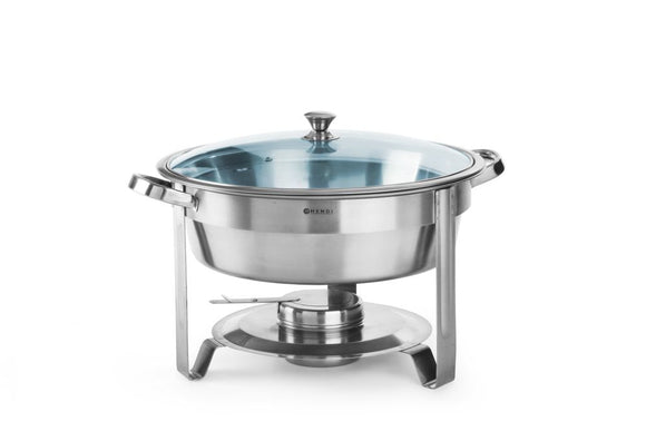 Chafing buffet varmer - Rund, 3,5L, Ø390X (H) 270mm - for Storkjøkken - XL - Storkjøkken