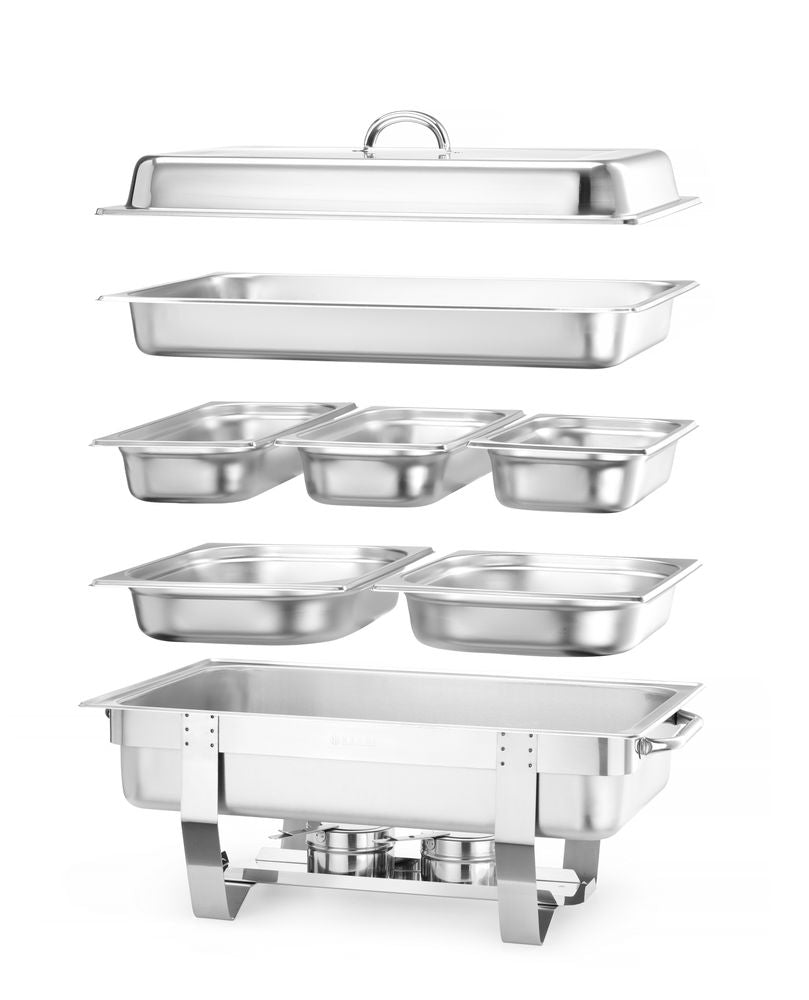 Chafing buffet varmer Set, 585x385x (H) 315mm - for Storkjøkken - XL - Storkjøkken