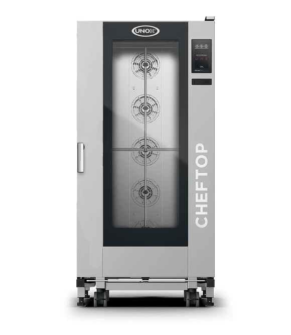 Cheftop Big One kombidamper 20 GN med tralle, høyrehengslet - for Storkjøkken - XL - Storkjøkken