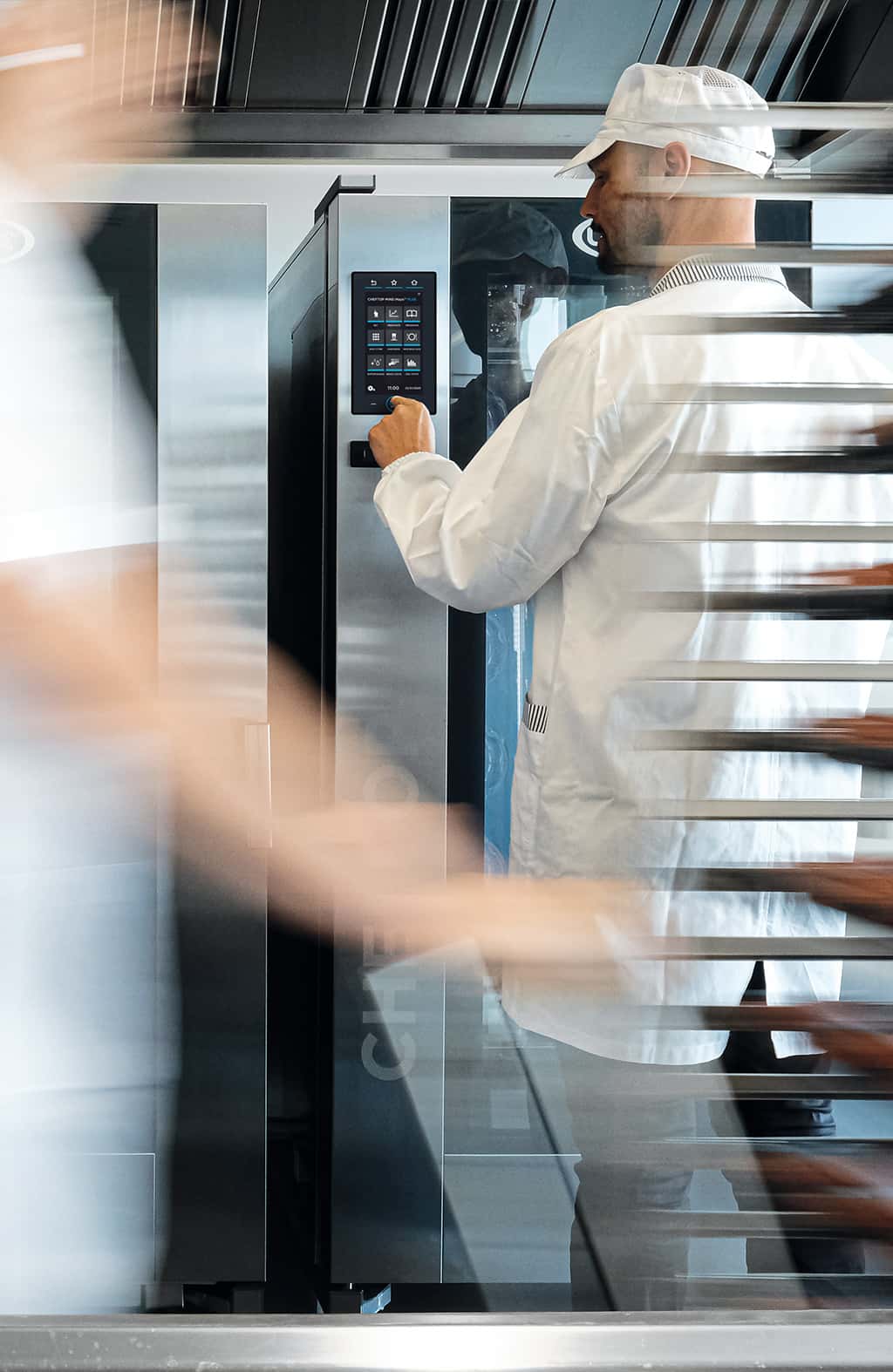 Cheftop Big Plus kombidamper 20 GN med tralle, høyrehengslet - 230V3 - for Storkjøkken - XL - Storkjøkken