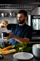 Cheftop Big Plus kombidamper 20 GN med tralle, høyrehengslet - 230V3 - for Storkjøkken - XL - Storkjøkken